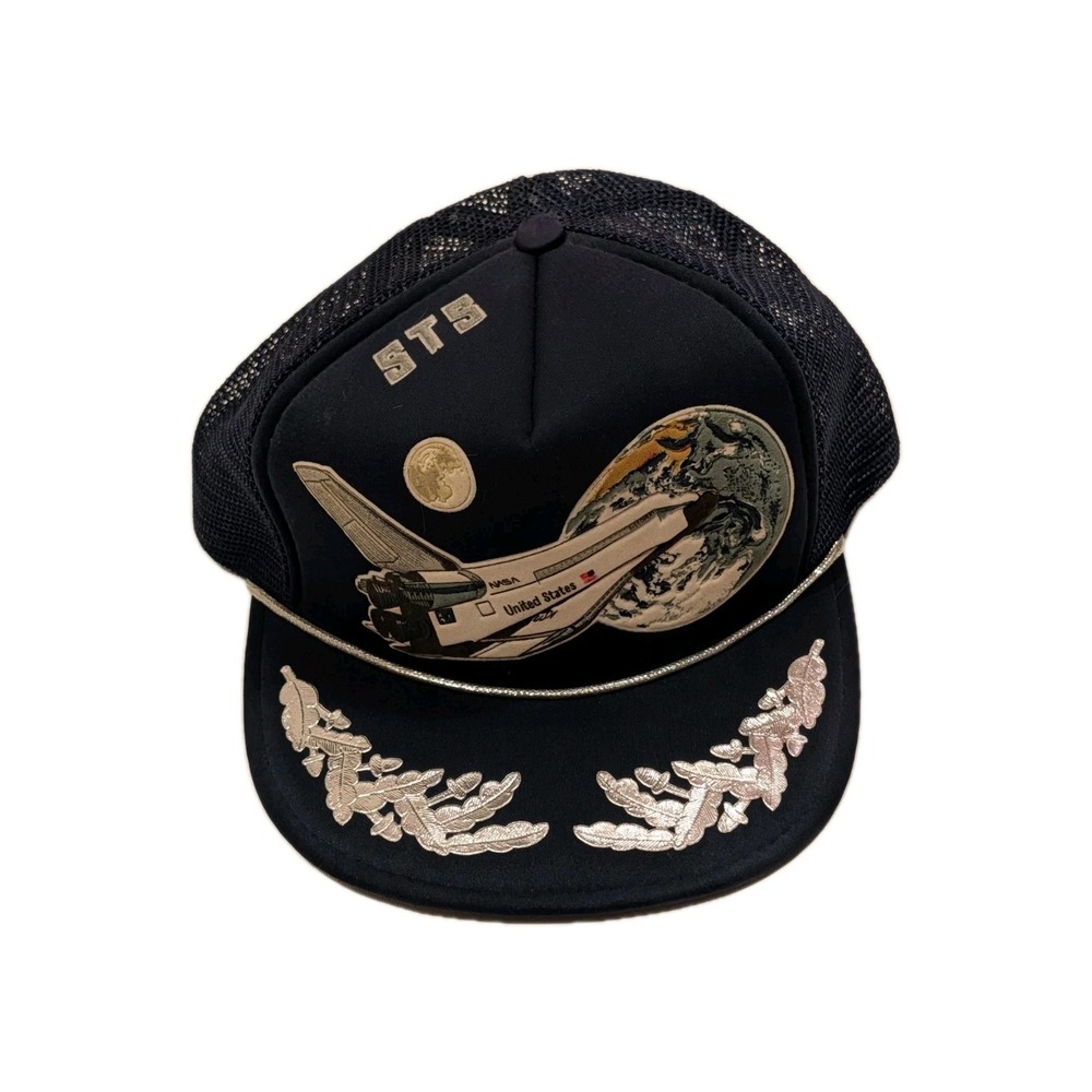 Vintage STS NASA Space Shuttle SnapBack Trucker Hat Quality Caps By George
